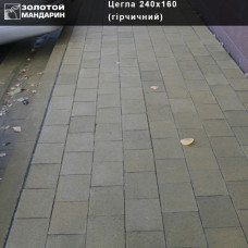 Тротуарна плитка Цегла Велика  (240х160). Золотий Мандарин
