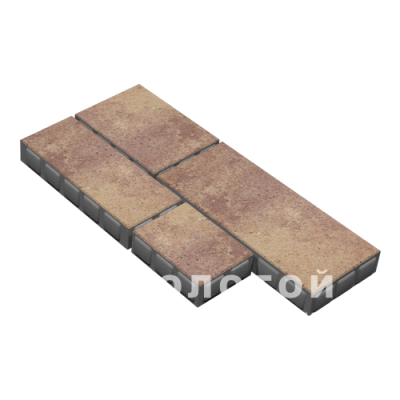 Тротуарна плитка Патерн h60. Золотий Мандарин