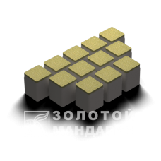 Тротуарна плитка Шашка без фаски. Золотий Мандарин